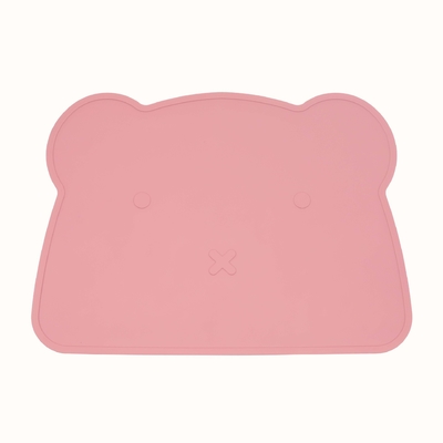 Enfants de forme d'ours de bande dessinée alimentant le Tableau Mats Dinner Placemat For Baby de silicone de catégorie comestible