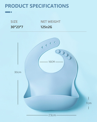 Les bavoirs 2022 imperméables chauds de bébé de silicone de catégorie comestible de vente d'Amazone vendent en gros avec la poche de receveur