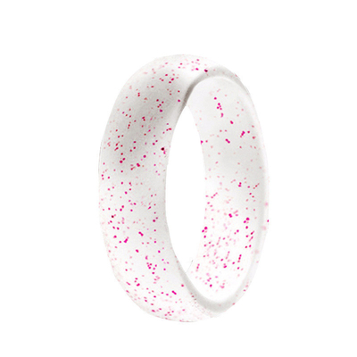 Anneaux faits sur commande élégants de silicone de femmes avec les anneaux de mariage chics instantanés fins de silicone