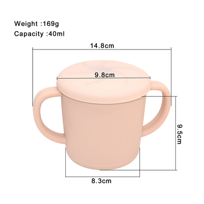Tasse libre de casse-croûte de silicone d'enfant en bas âge de bébé de BPA incassable
