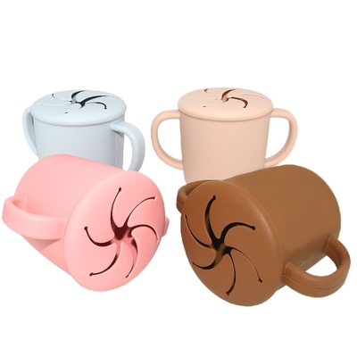Tasse libre de casse-croûte de silicone d'enfant en bas âge de bébé de BPA incassable