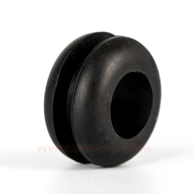 Anti preuve de chaleur de noir de canon isolant en caoutchouc de silicone de pare-feu de vibration