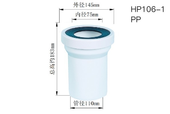 Alcali en plastique Fuelproof résistant de tuyau d'évacuation de toilette de carte de travail de 3 pouces