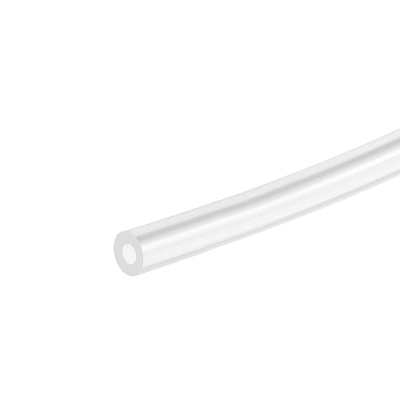 Tuyau en caoutchouc à hautes températures inodore, tuyauterie en caoutchouc molle translucide de silicone clair de 1mm
